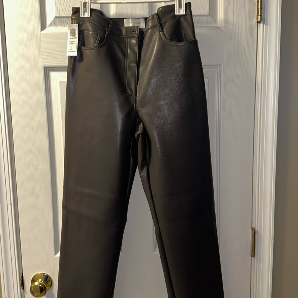 Wilfred Melina faux leather pants